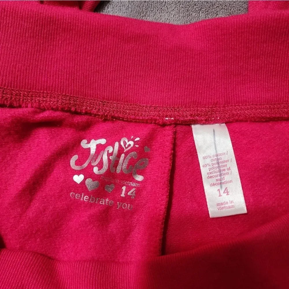 Nwt Justice Sweatpants, Size 14